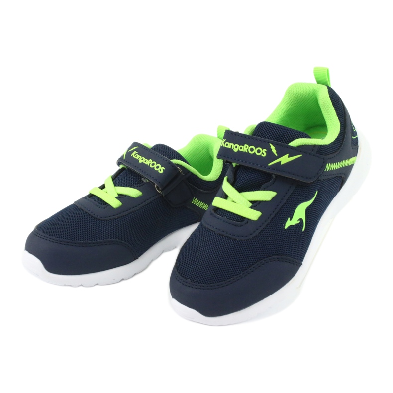 KangaRoos Barns sportskor 02050 Navy Blue/Green blå 3