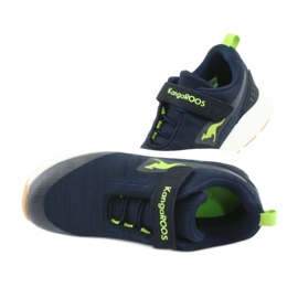 Kangaroos 18508 Navy/Green Sports Shoes blå 5
