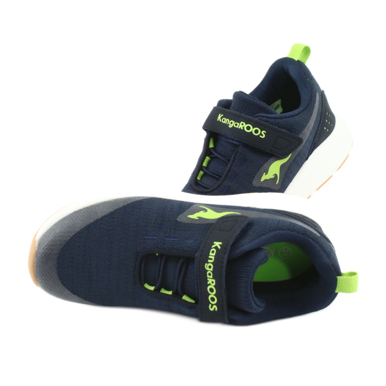 Kangaroos 18508 Navy/Green Sports Shoes blå 5