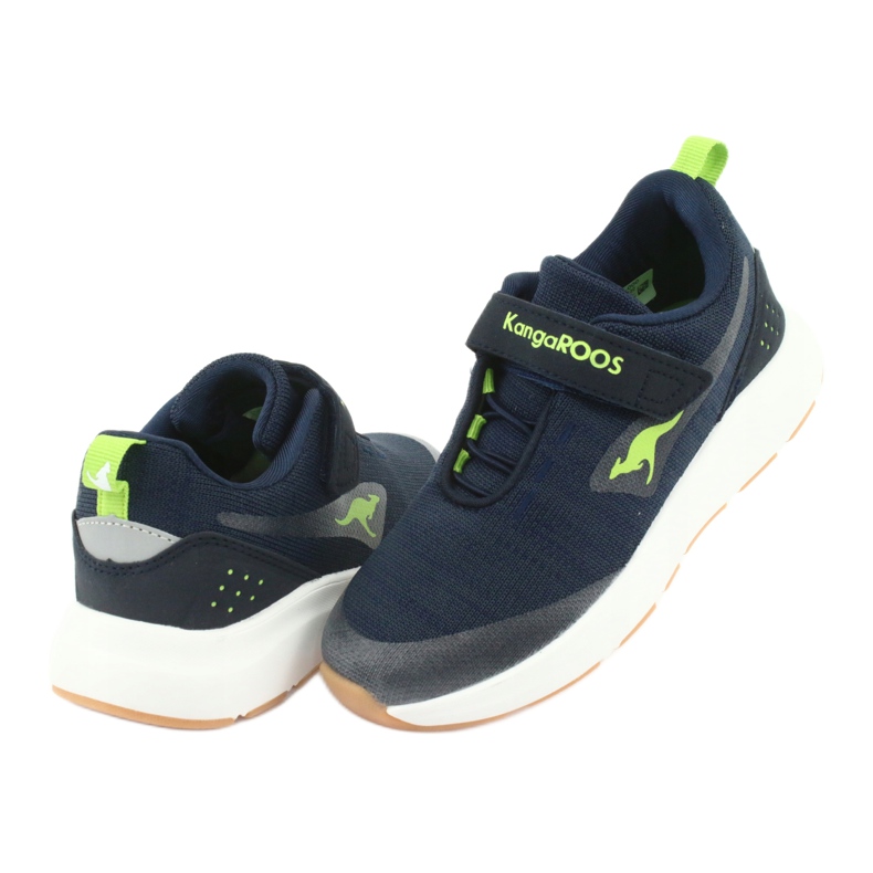 Kangaroos 18508 Navy/Green Sports Shoes blå 4