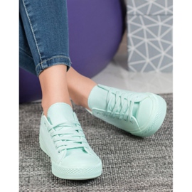 Fashion Klassiska sneakers grön 1