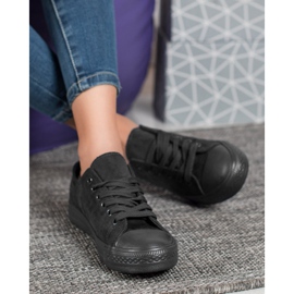 SHELOVET Mocka sneakers svart 1