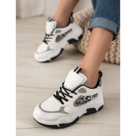 Bella Paris Eco Leather Sneakers vit mångfärgad 1