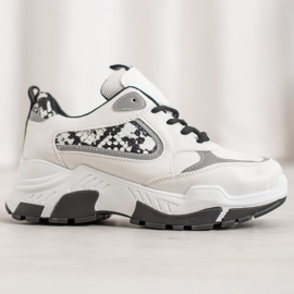 Bella Paris Eco Leather Sneakers vit mångfärgad 2