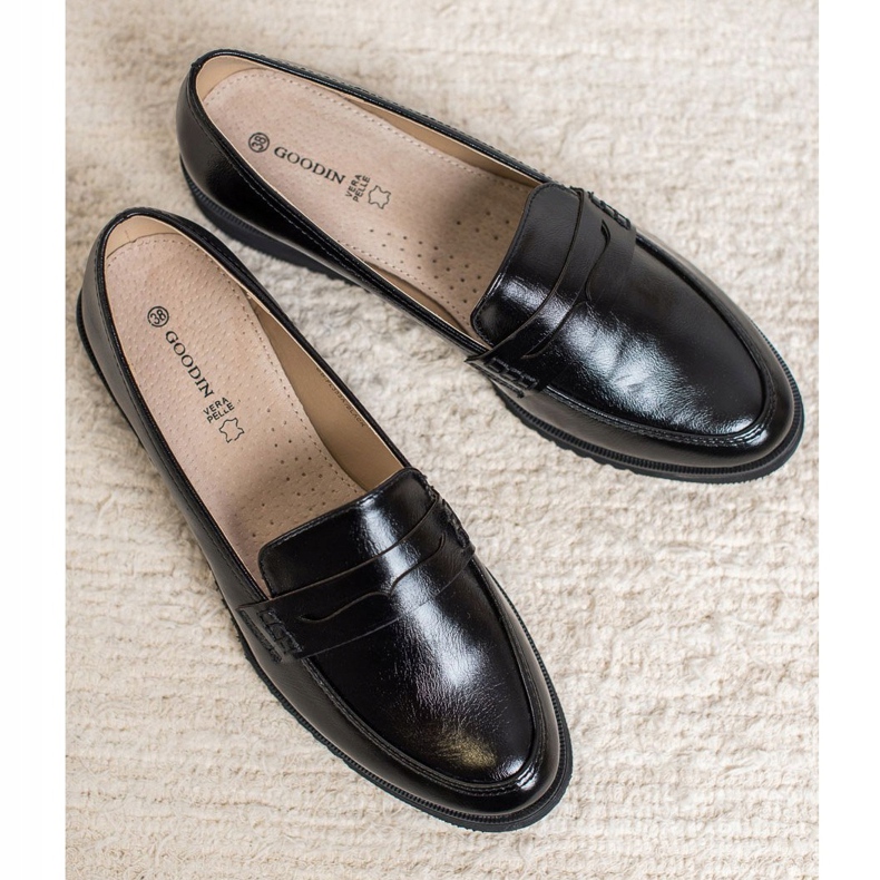 Goodin Black Wedge Moccasins svart 2