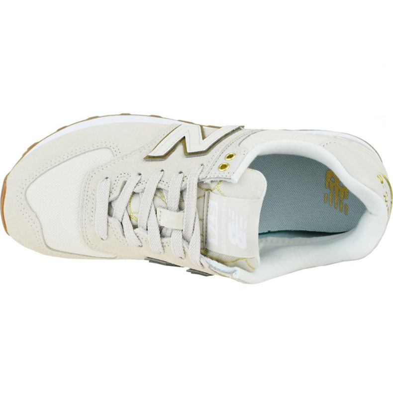 New Balance W WL574SOA skor beige 2