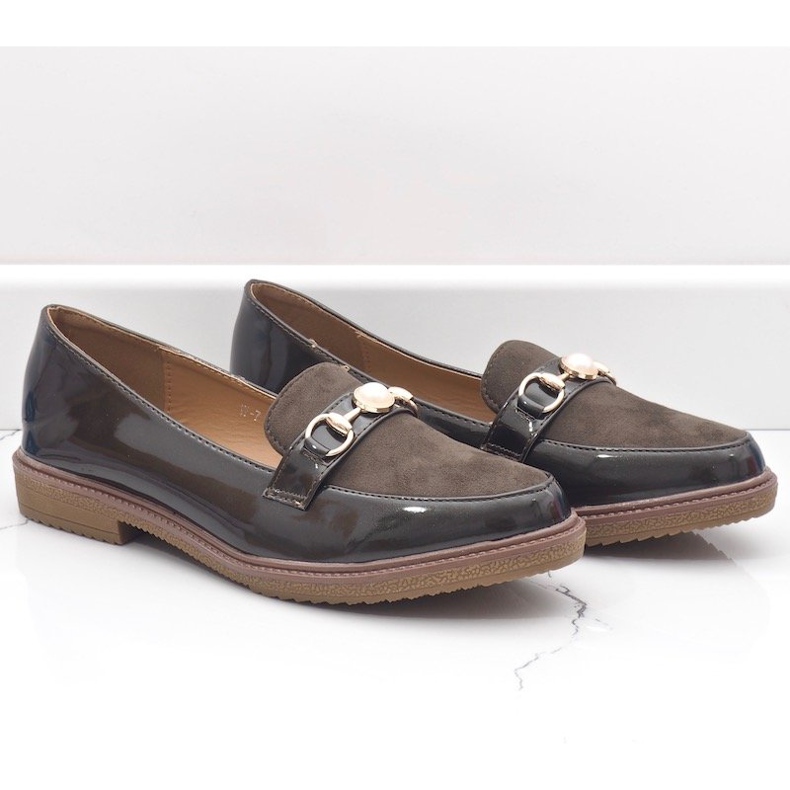 Gröna loafers, damskor W-7 2