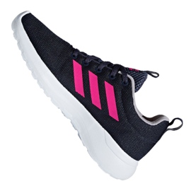 Adidas Lite Racer Cln Jr BB7045 skor marinblå rosa 1