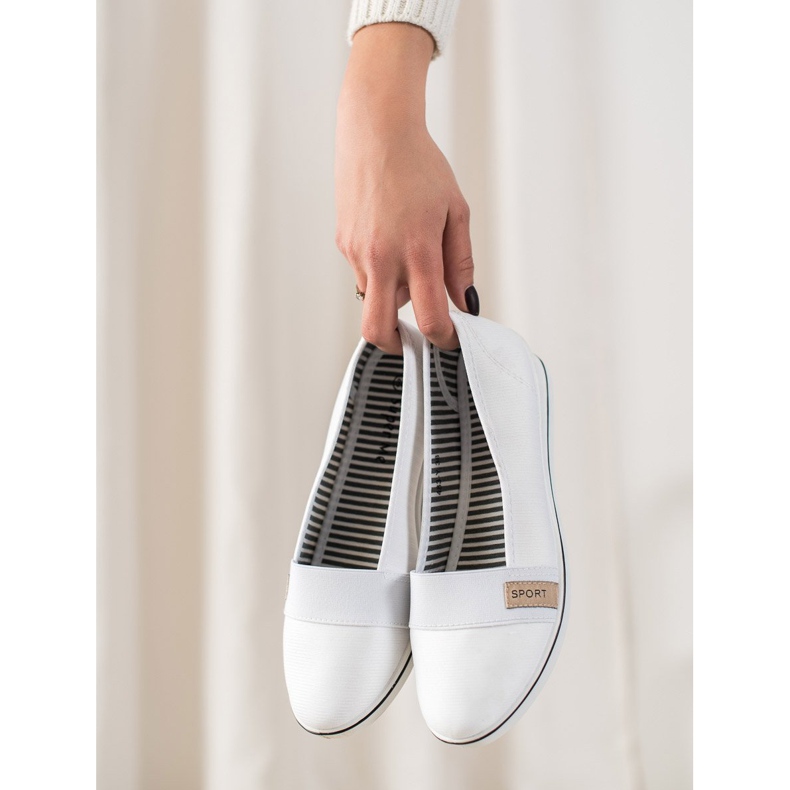 Super Me Sport Wedge Ballerinas vit 1