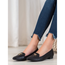 Goodin Glänsande svarta Ballerinor 1