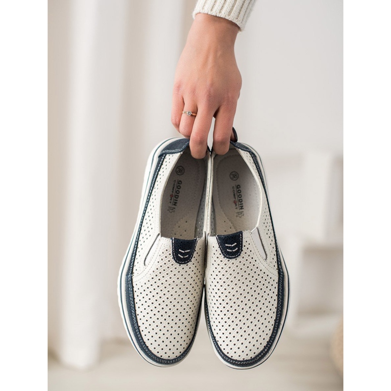 Goodin Lätta läderskor vit 1