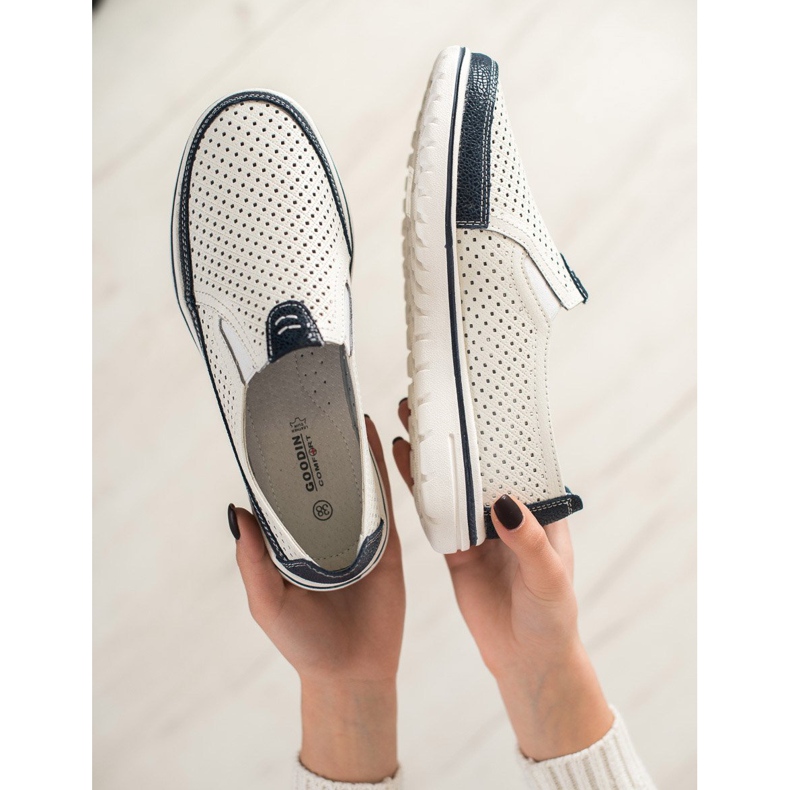 Goodin Lätta läderskor vit 2