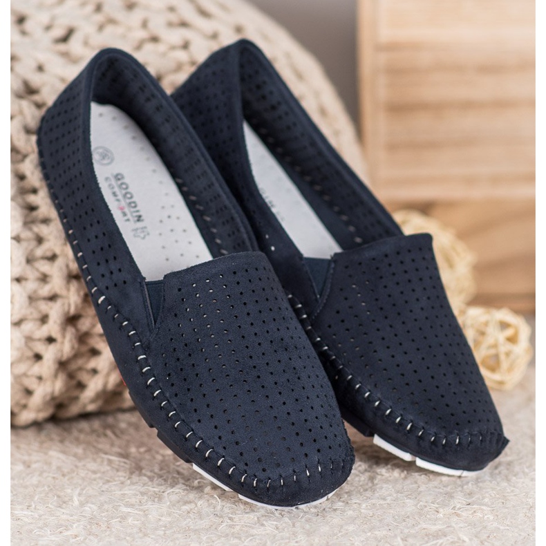 Goodin Openwork Slip On Shoes blå 2
