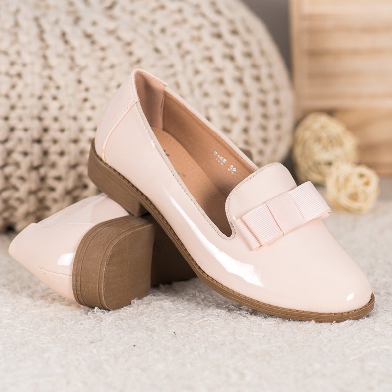 Fama Lackade herrar med en rosett brun 1