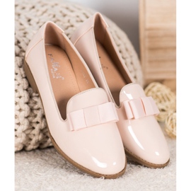 Fama Lackade herrar med en rosett brun 2