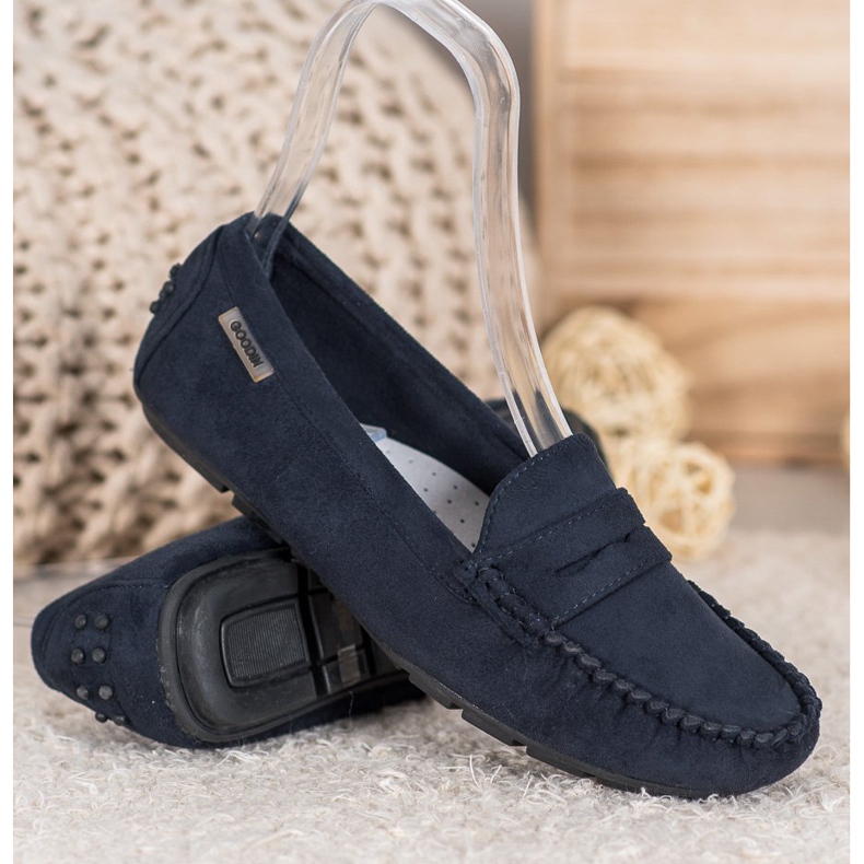 Goodin Klassiska textil loafers marinblå 1