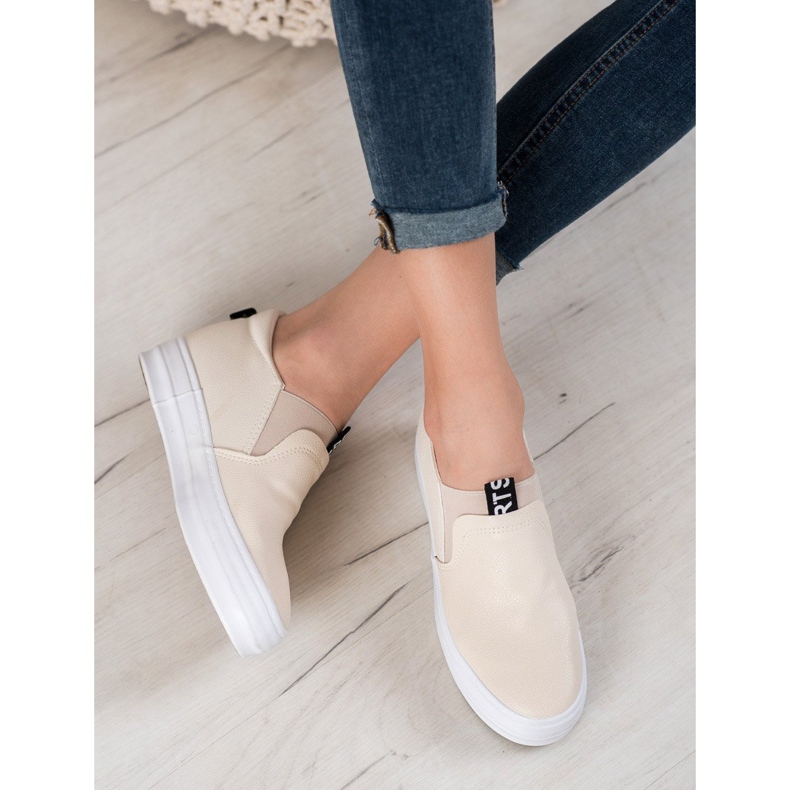 Bona Cream Slip On Shoes brun 1