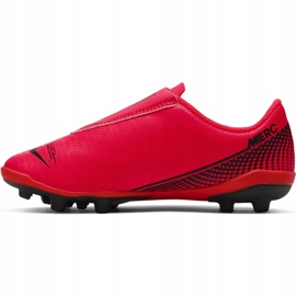 Nike Mercurial Vapor 13 Club Mg PS (V) Jr AT8162-606 fotbollsskor mångfärgad röd 2