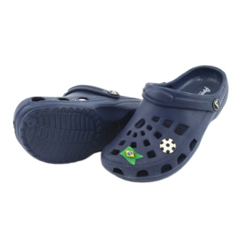 American Club Amerikanska kroks barntofflor marinblå 5