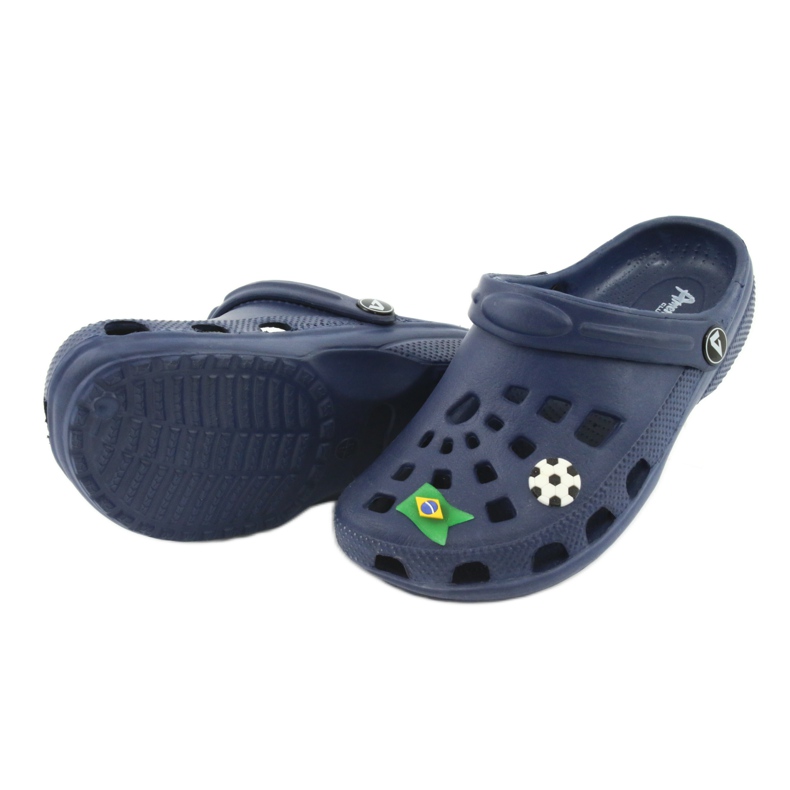 American Club Amerikanska kroks barntofflor marinblå 5