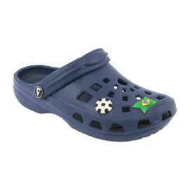 American Club Amerikanska kroks barntofflor marinblå 2