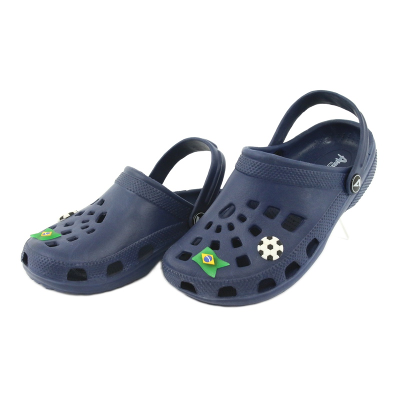 American Club Amerikanska kroks barntofflor marinblå 6