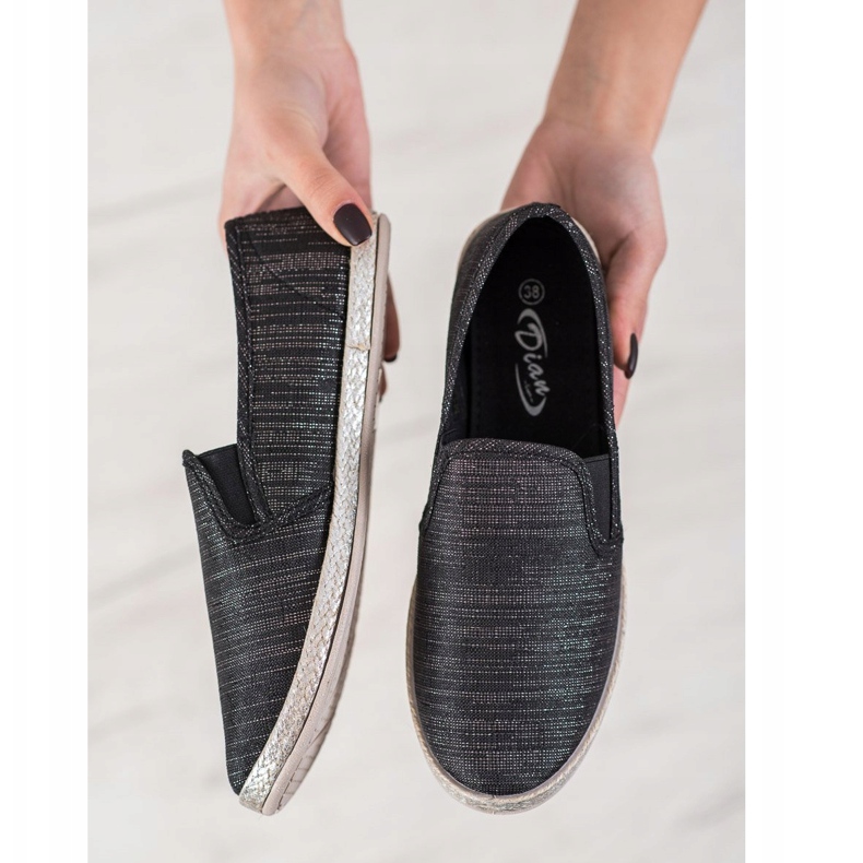 SHELOVET Bekväma Slipons svart 2