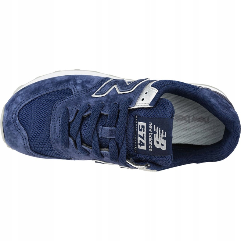 New Balance W WL574EY skor marinblå 2