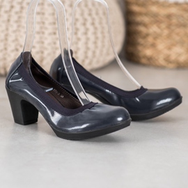 SHELOVET Bekväma Casual Pumps blå 2