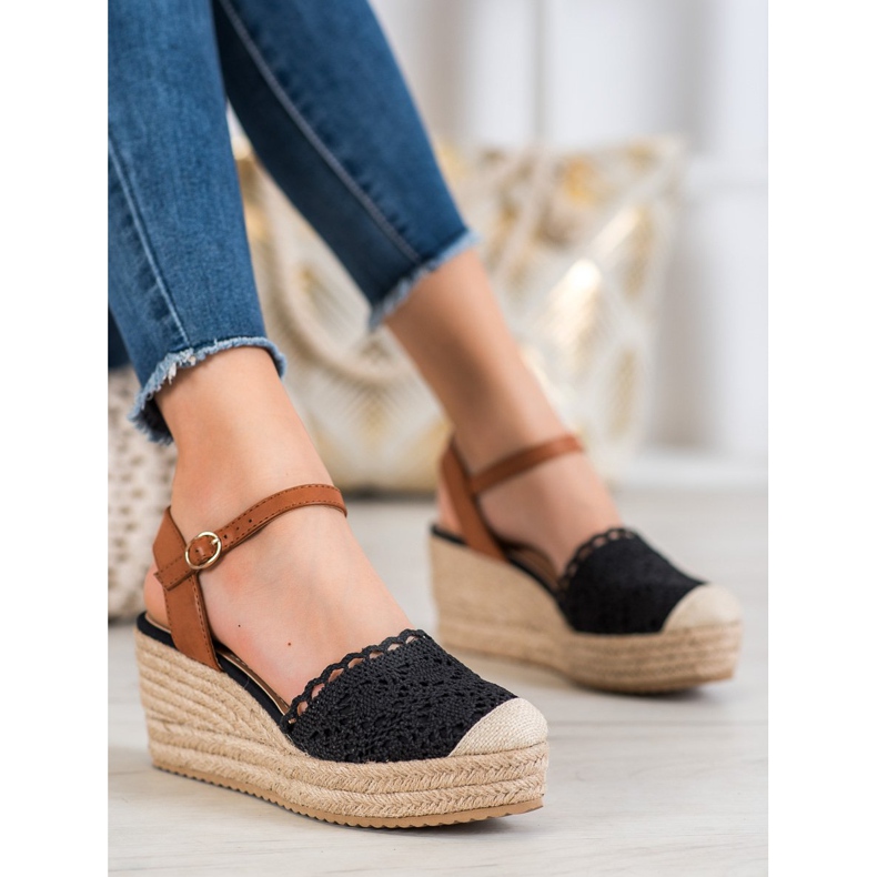 Small Swan Kil Espadrilles brun svart 1