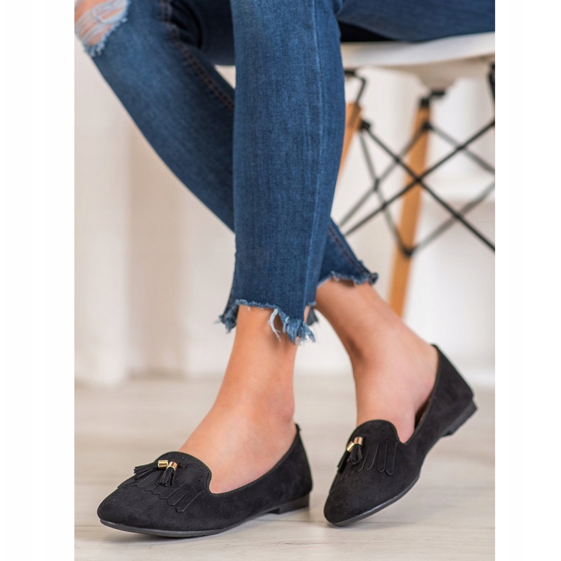 Fama Mocka herrar med fransar svart 1