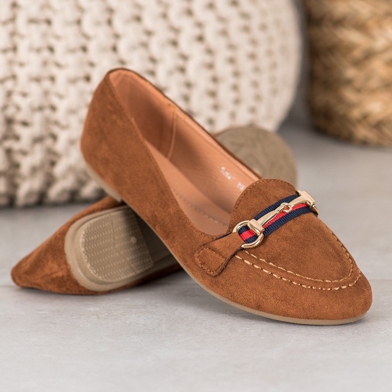 Fama Mocka herrar med prydnad brun 1