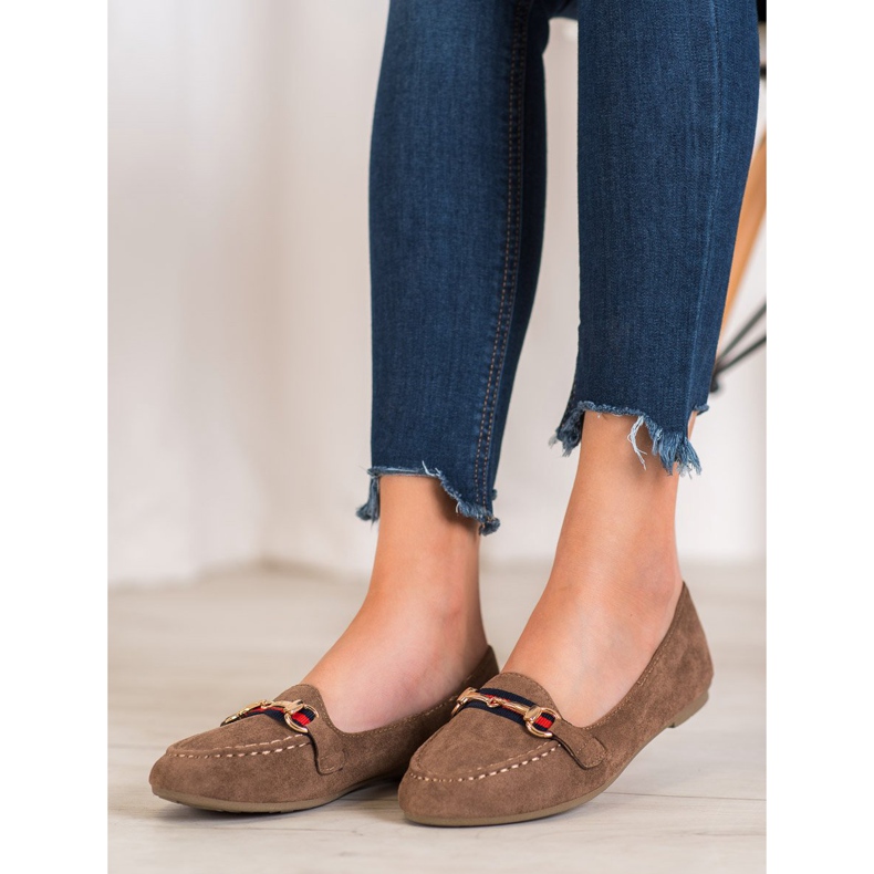 Fama Mocka herrar med prydnad brun 1