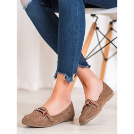 Fama Mocka herrar med prydnad brun 2