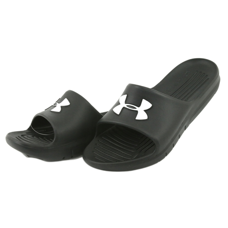 Under Armour Mäns tofflor under Armor Core Pth SL 3021286-001 för vatten svart vatten 3