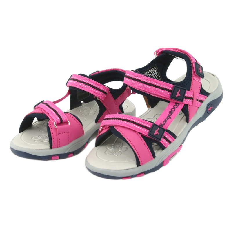 Sandaler Foam Pink and Navy Blue Kangaroos 18335 Insert rosa 3