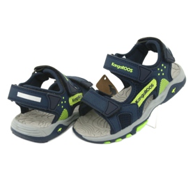 KangaRoos Pojkar Sandaler Foam Insole Navy/Green 18337 blå 4