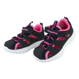 Kardborre sandaler KangaRoos 02058 dk marinblå rosa 3