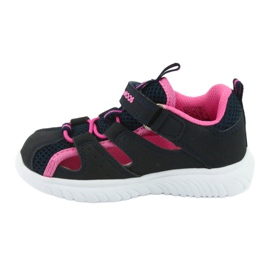 Kardborre sandaler KangaRoos 02058 dk marinblå rosa 2