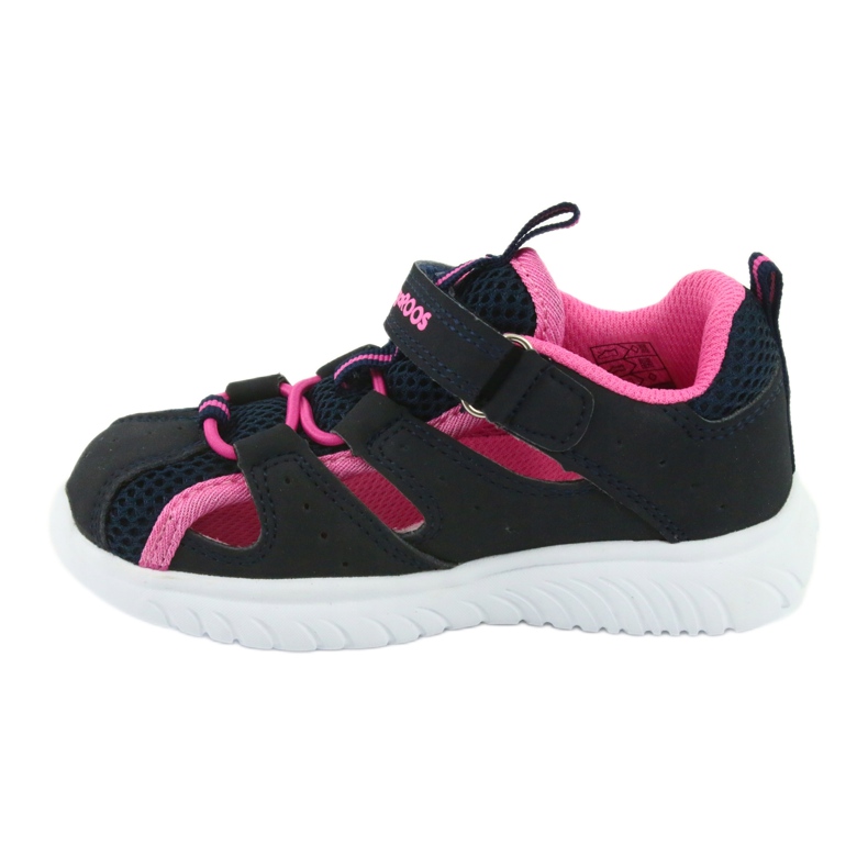 Kardborre sandaler KangaRoos 02058 dk marinblå rosa 2