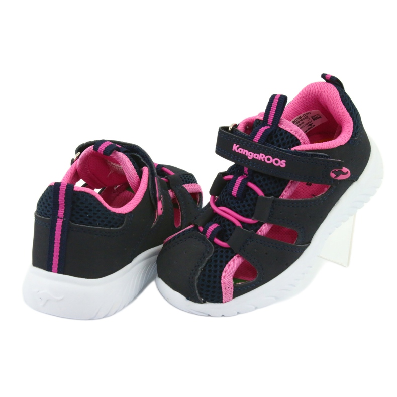 Kardborre sandaler KangaRoos 02058 dk marinblå rosa 4