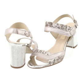 Sandaler på Gamis 3942 -inlägget beige rosa silver- 4