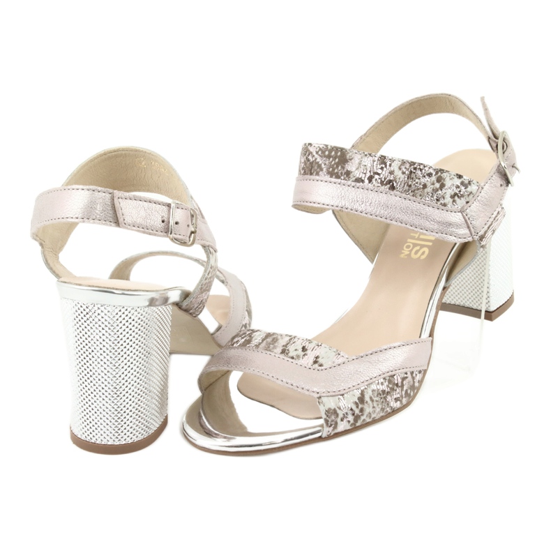 Sandaler på Gamis 3942 -inlägget beige rosa silver- 4