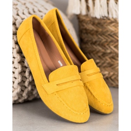 Fama Klassiska loafers gul 2