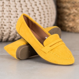 Fama Klassiska loafers gul 1