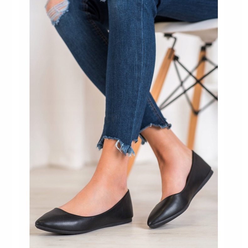 Seastar Svarta Ballerinor med ekoläder 1