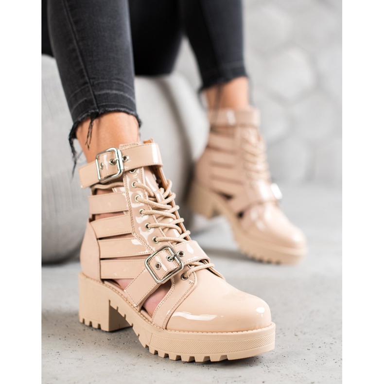 Seastar Lackerade modestövlar brun 2