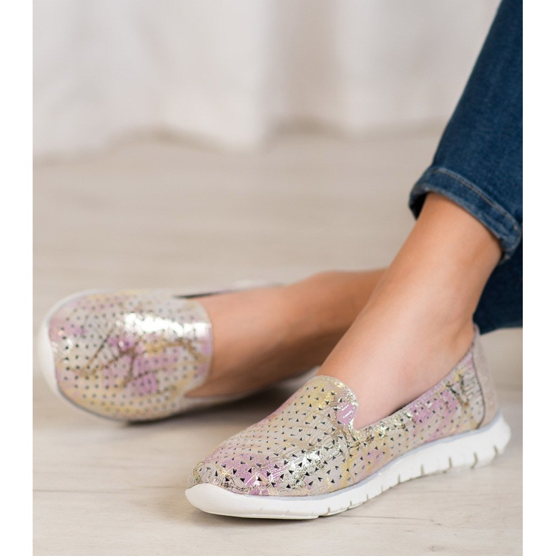 VINCEZA läderherrar mångfärgad 2