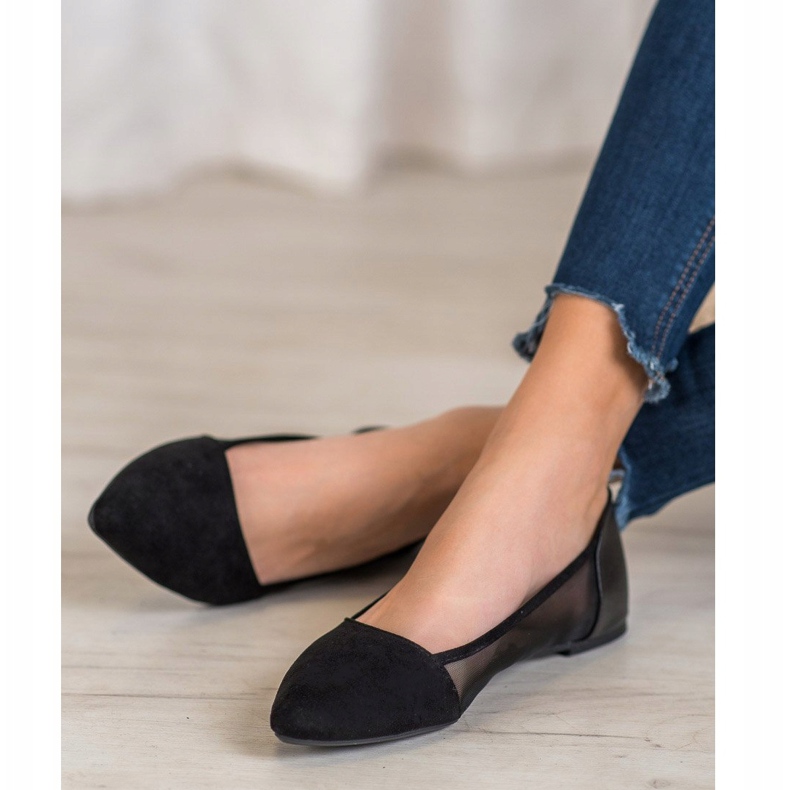 Evento Ballerinor med mesh svart 2