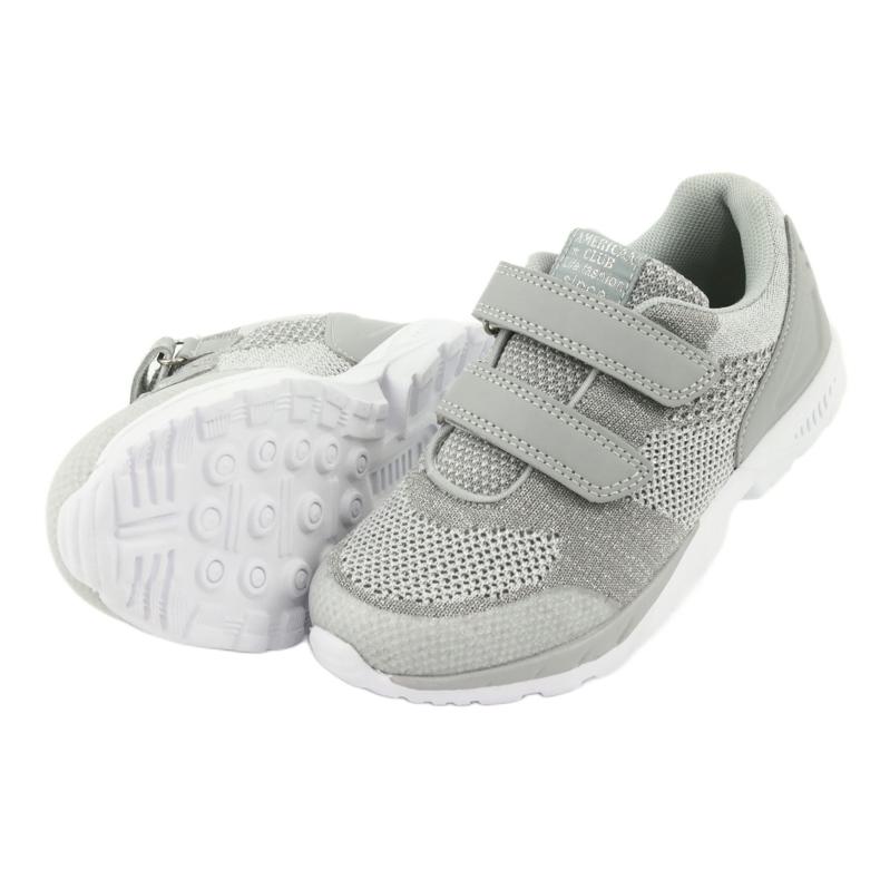 ADI flickor sport American Club ES16 silvergrå 5